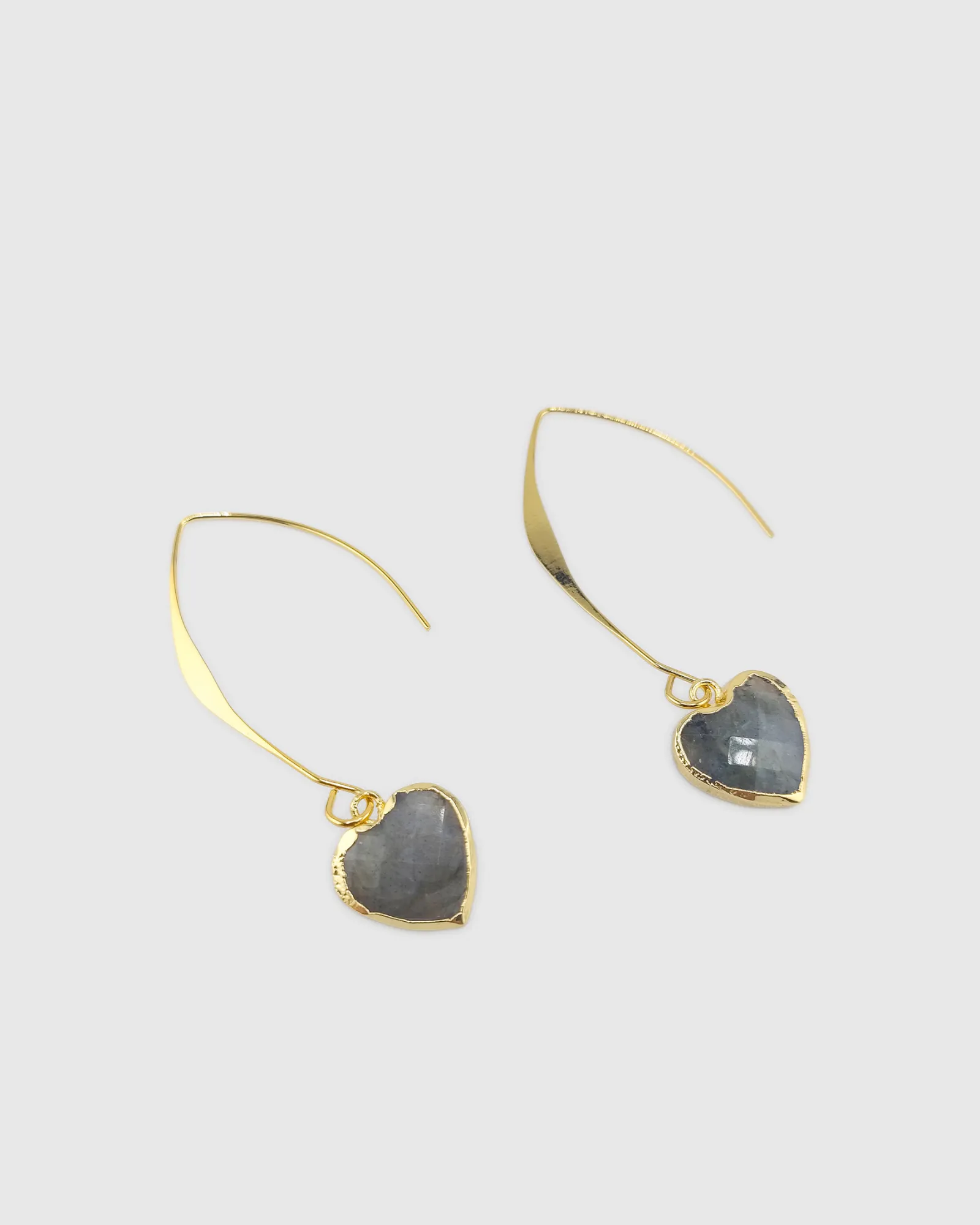 Miz Casa & Co Hazel Heart Hook Earrings Smokey Quartz sold by Miz Casa & Co product image thumbnail 2