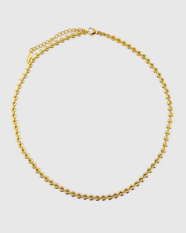 Miz Casa & Co Heart Chain Necklace made by Miz Casa & Co