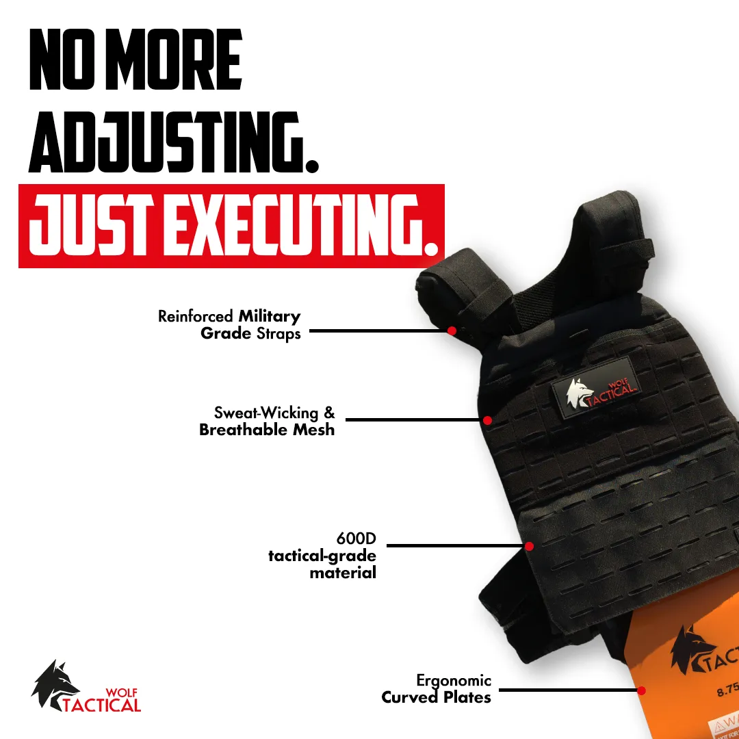 Weighted Vest Plate Carrier (Flash Sale) sold by Wolf Tactical product image thumbnail 2