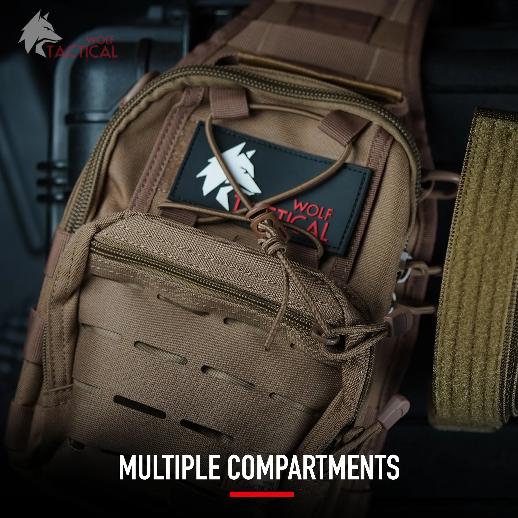 Compact EDC Sling Bag sold by Wolf Tactical product image thumbnail 5