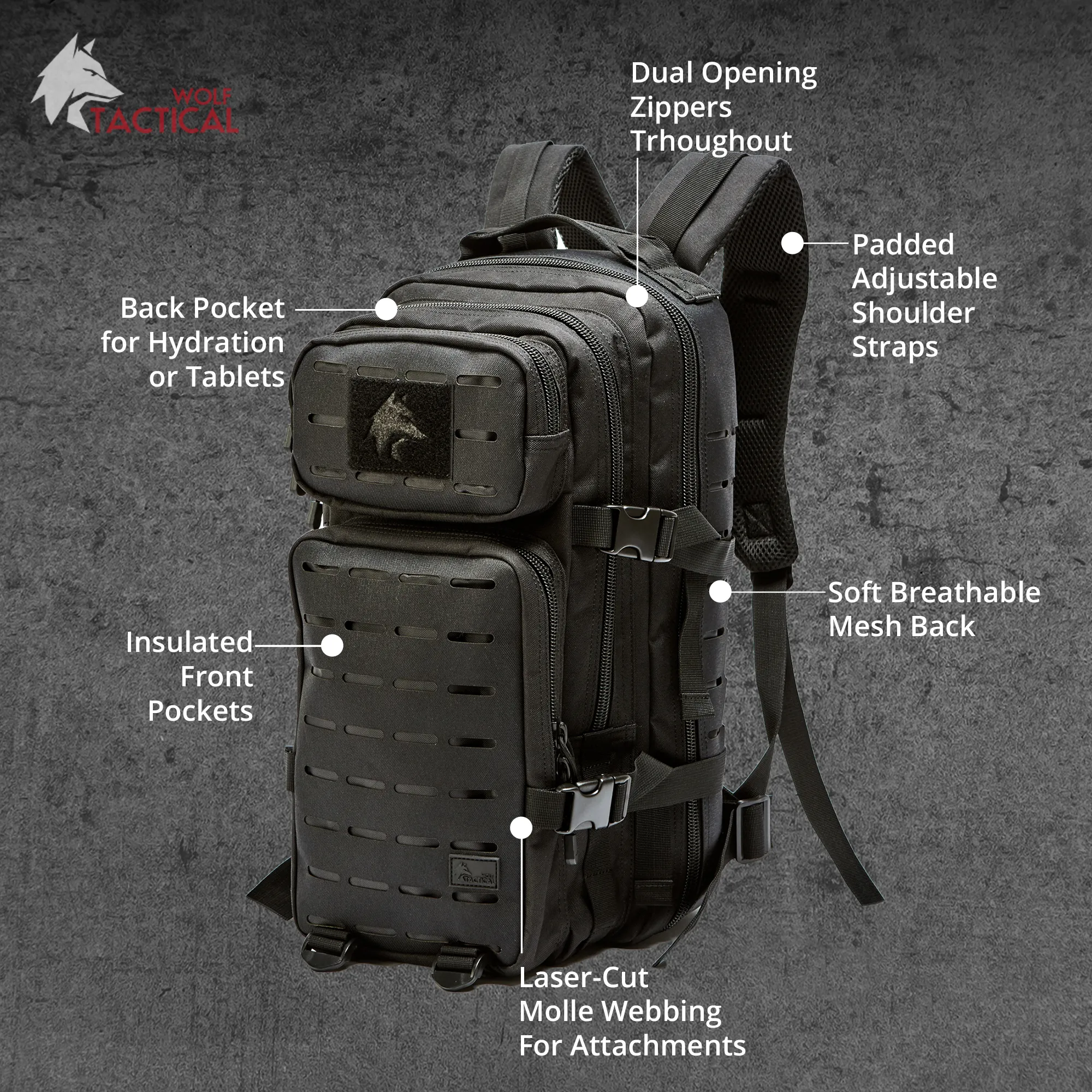 24L EDC Daypack sold by Wolf Tactical product image thumbnail 3