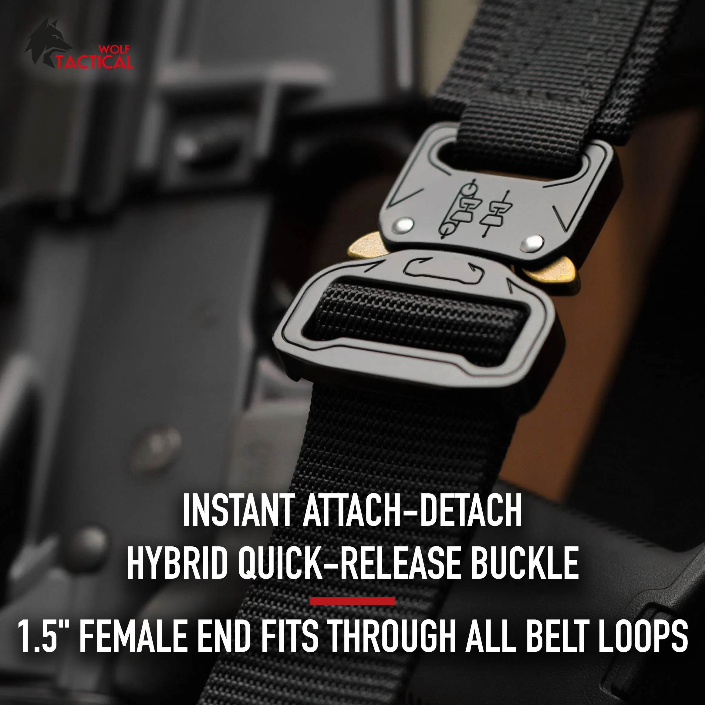 Heavy Duty Hybrid Quick-Release EDC Belt sold by Wolf Tactical product image thumbnail 5