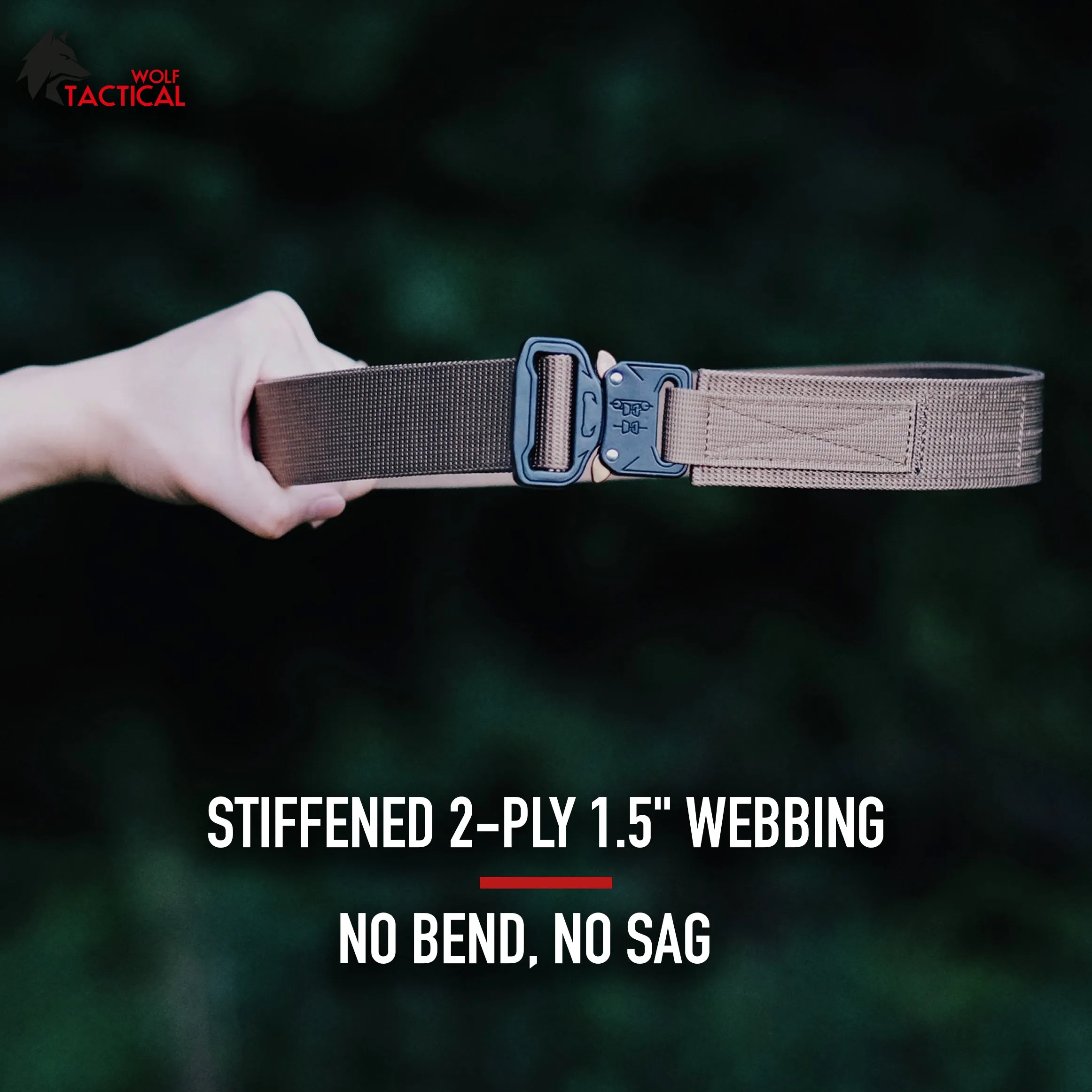 Heavy Duty Hybrid Quick-Release EDC Belt sold by Wolf Tactical product image thumbnail 4