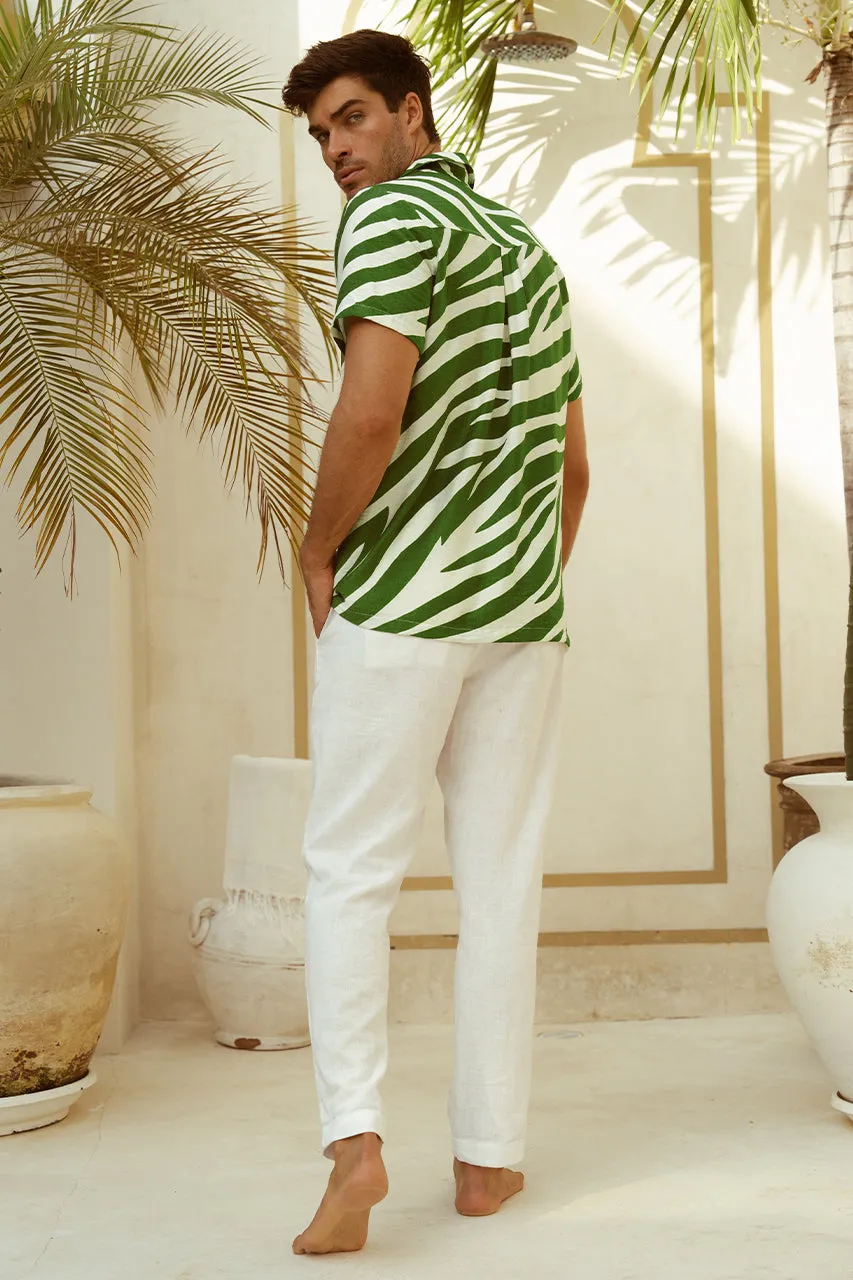 ABE SHIRT - KHAKI ZEBRA sold by Runaway The Label product image thumbnail 2