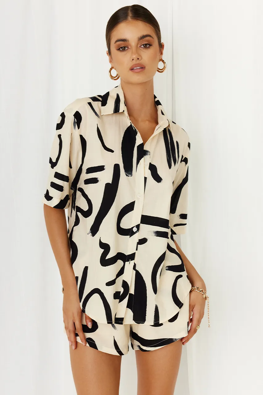 York Shirt - Sand/Black sold by Runaway The Label product image thumbnail 3