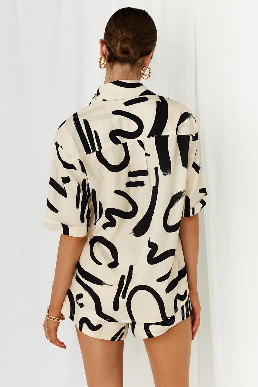 York Shirt - Sand/Black sold by Runaway The Label product image thumbnail 5