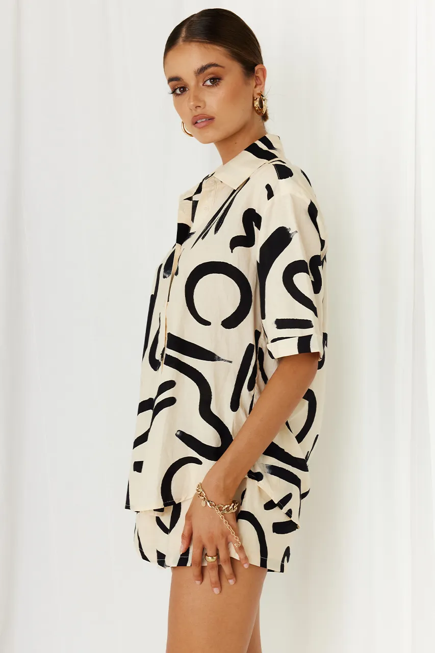 York Shirt - Sand/Black sold by Runaway The Label product image thumbnail 4