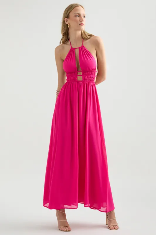Palais Maxi Dress - Fuchsia sold by Runaway The Label