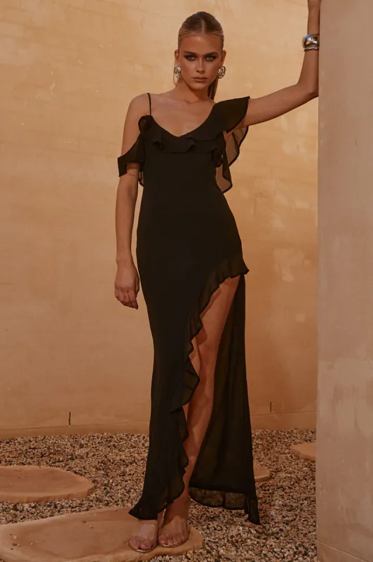 VACANZA MAXI DRESS - BLACK sold by Runaway The Label