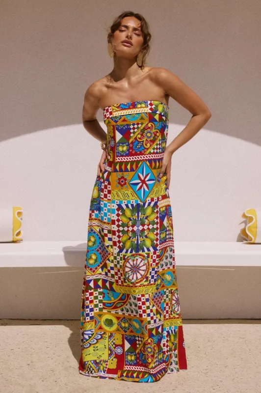 PHAEDRA MAXI DRESS - PHAEDRA PRINT sold by Runaway The Label
