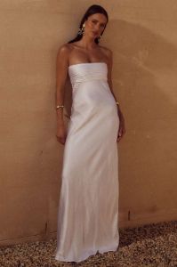 ADINA MAXI DRESS - WHITE sold by Runaway The Label
