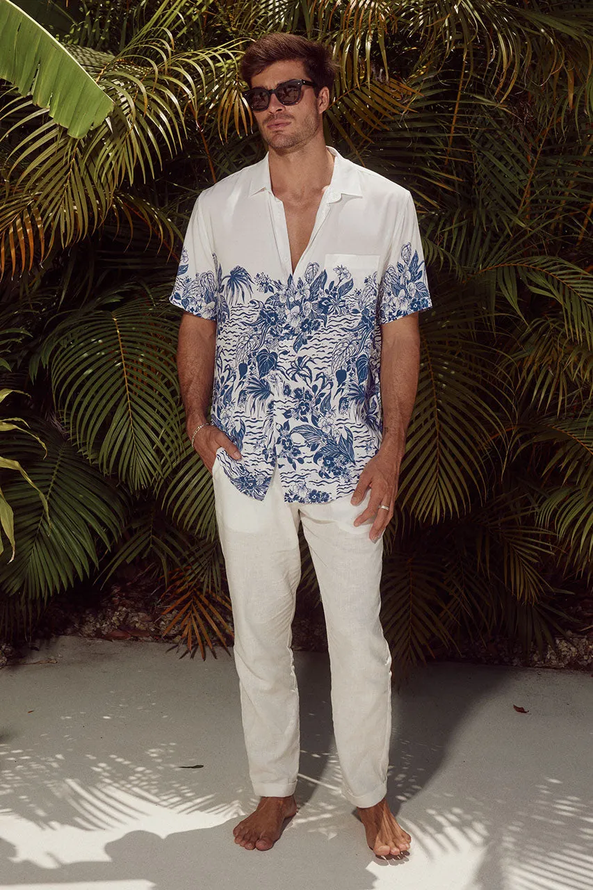 OLIVER SHIRT - WHITE/NAVY sold by Runaway The Label product image thumbnail 4