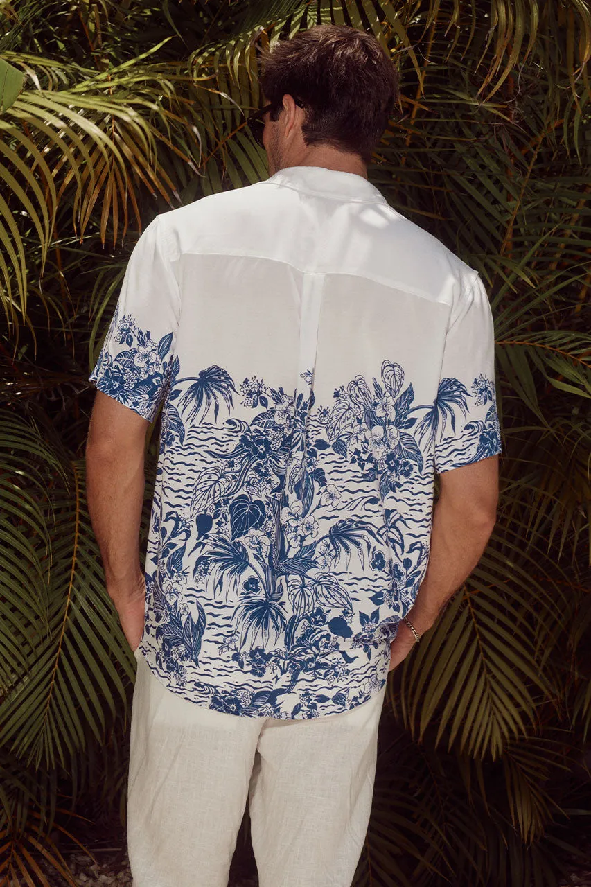 OLIVER SHIRT - WHITE/NAVY sold by Runaway The Label product image thumbnail 3