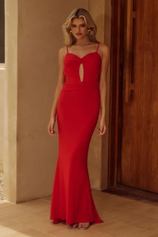 MARL MAXI DRESS - RED sold by Runaway The Label