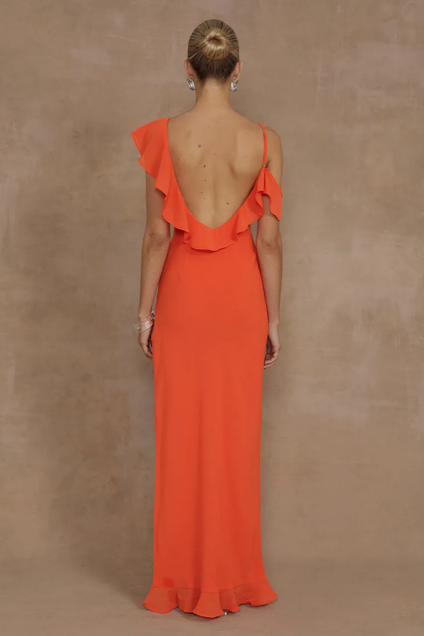 DALIA MAXI DRESS - TANGERINE sold by Runaway The Label product image thumbnail 2