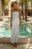 LUCIENNE MAXI DRESS - ICE BLUE sold by Runaway The Label