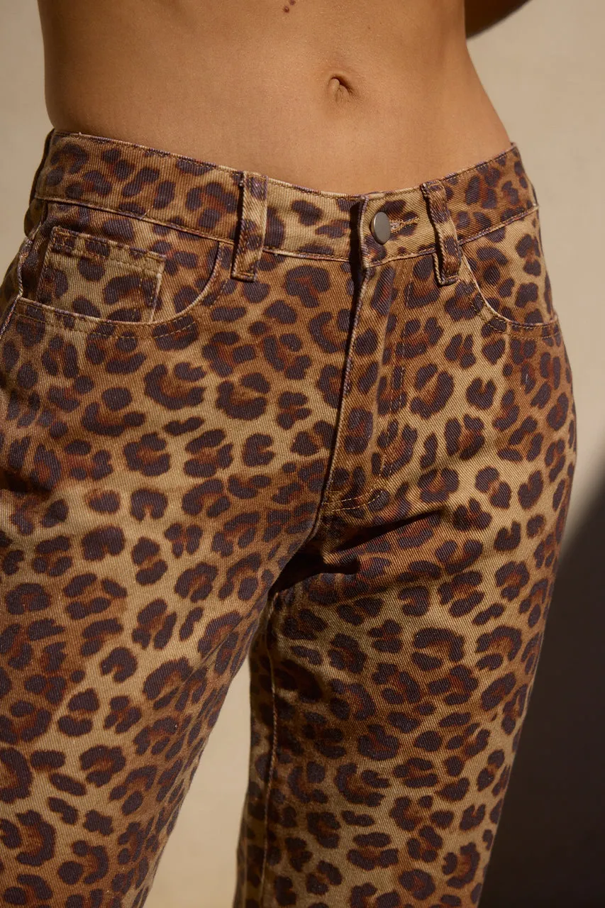 GIGI PANT - LEOPARD sold by Runaway The Label product image thumbnail 2