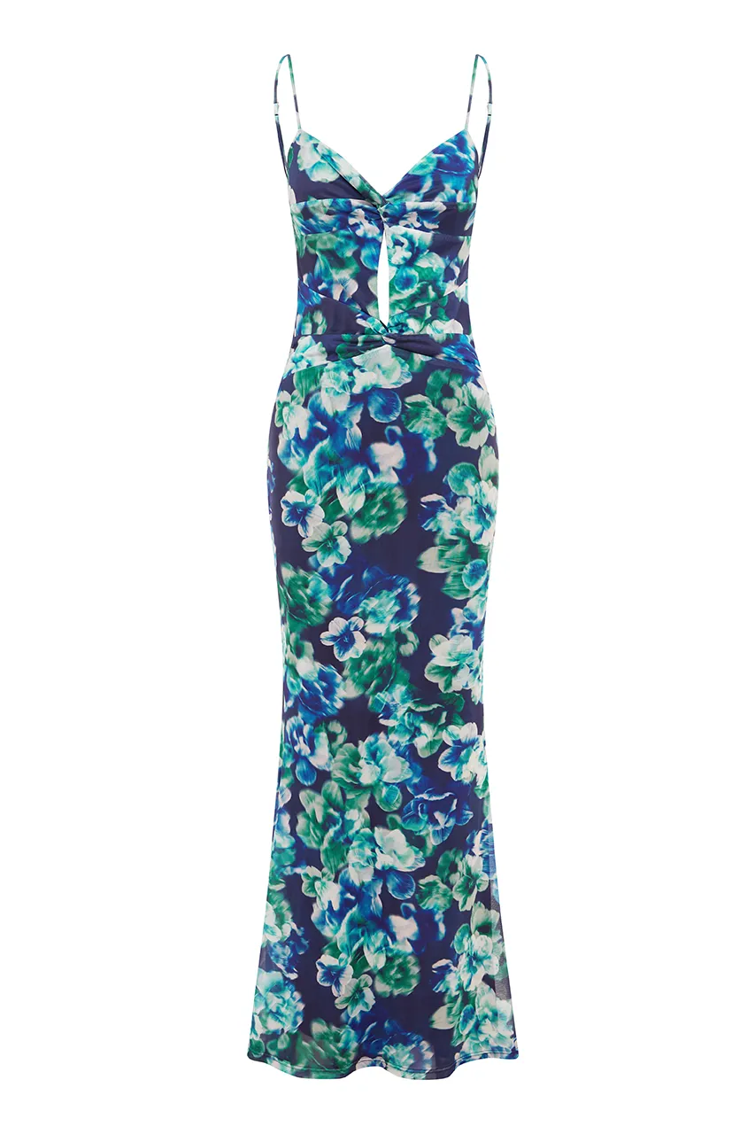 CHANNING MAXI DRESS - NAVY FLORAL sold by Runaway The Label product image thumbnail 4