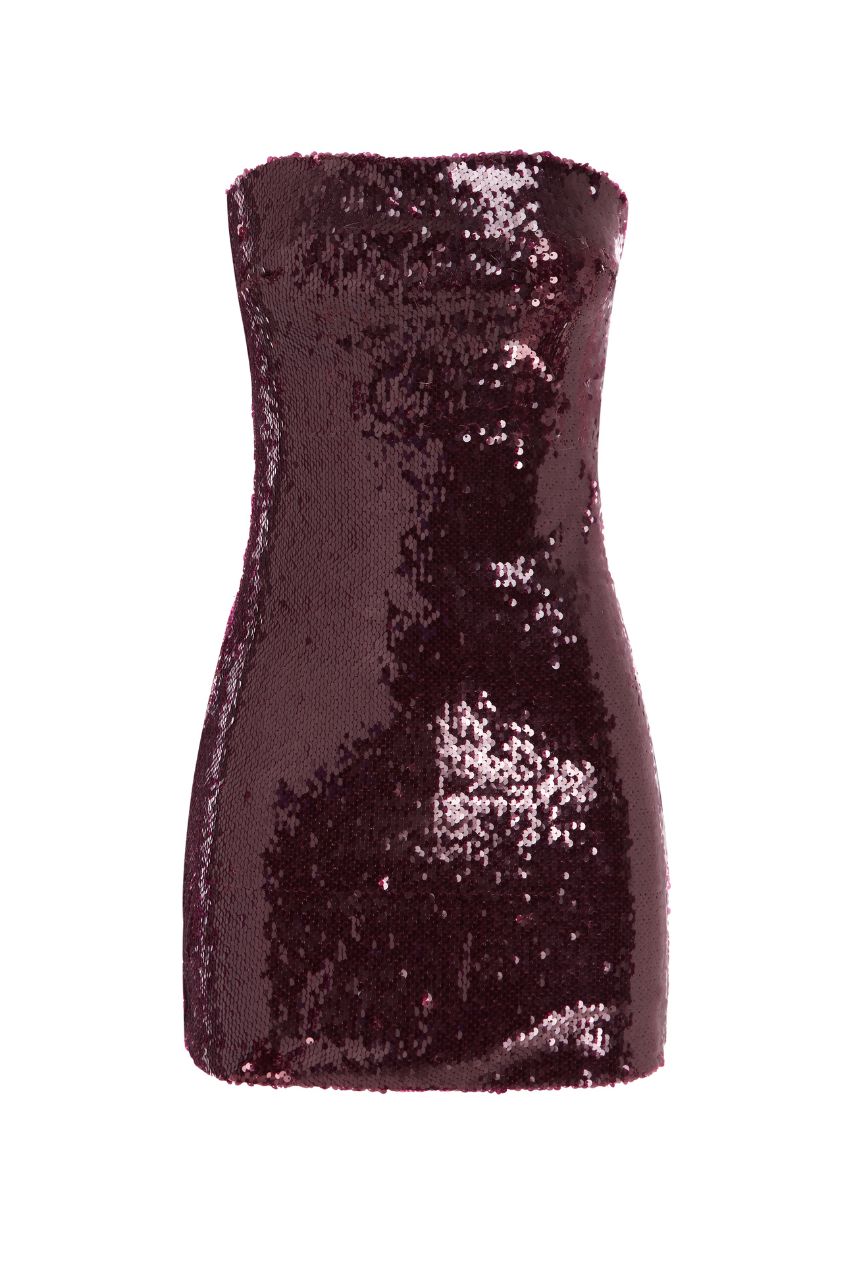 SAVIA MINI DRESS - MERLOT sold by Runaway The Label product image thumbnail 4