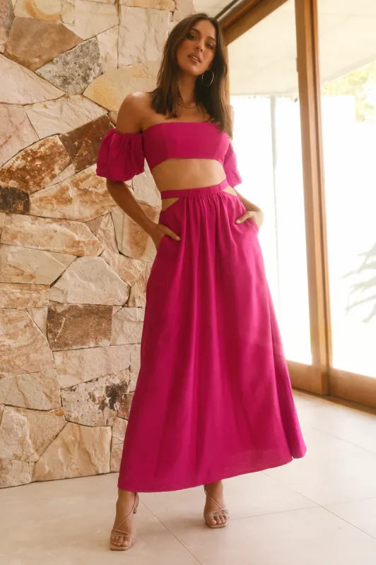 Jolie Top - Fuchsia sold by Runaway The Label