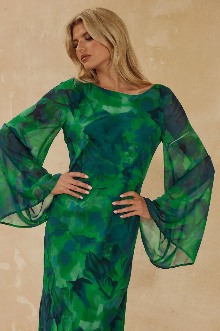 KIMBER MAXI DRESS - CALISTA GREEN sold by Runaway The Label product image thumbnail 4