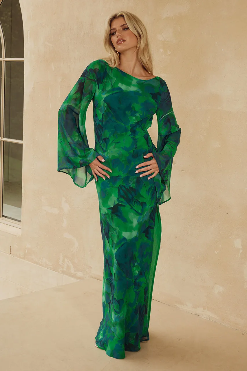 KIMBER MAXI DRESS - CALISTA GREEN sold by Runaway The Label product image thumbnail 3