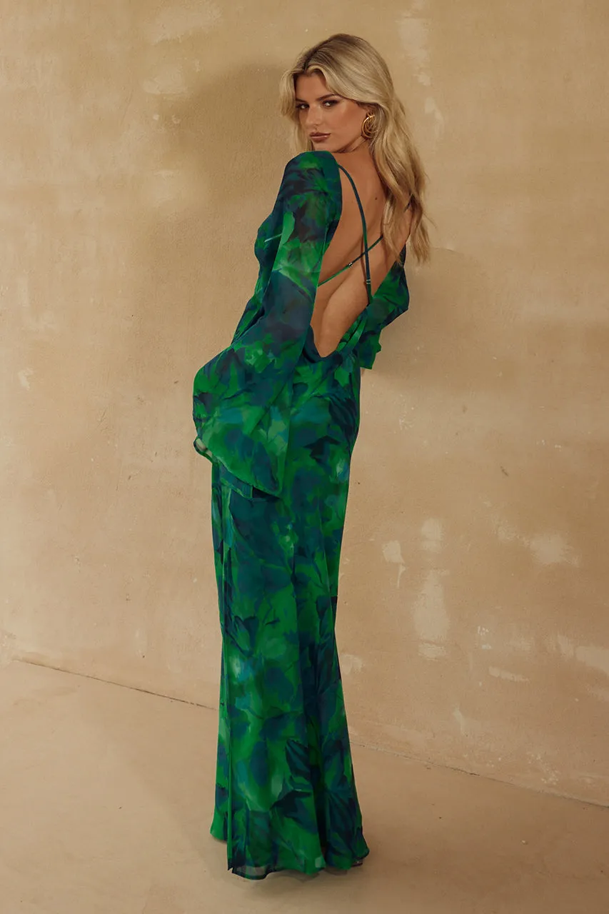 KIMBER MAXI DRESS - CALISTA GREEN sold by Runaway The Label product image thumbnail 2