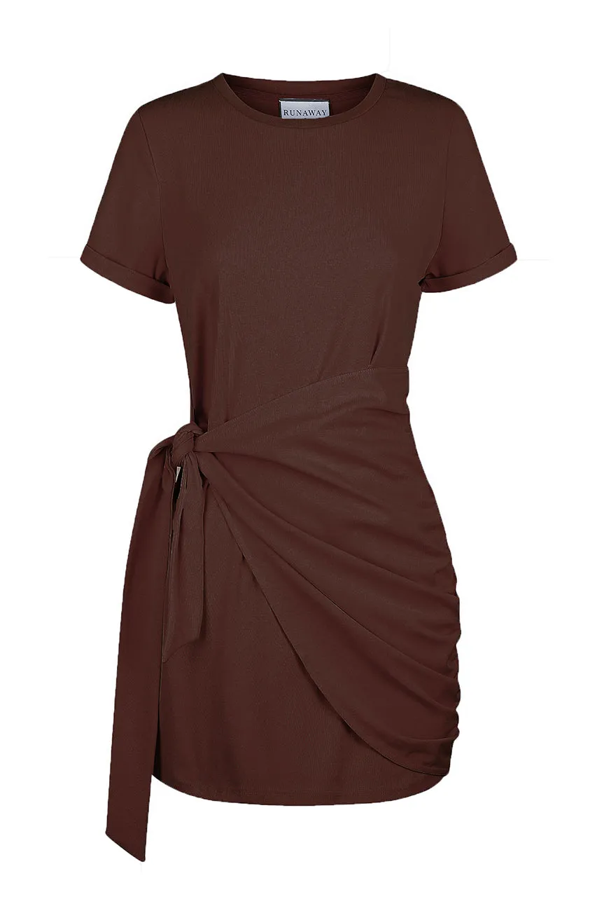 Winnie Shirt Dress - Chocolate sold by Runaway The Label product image thumbnail 4