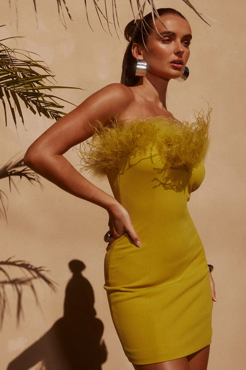 VALENTINA MINI DRESS - CITRUS sold by Runaway The Label product image thumbnail 5