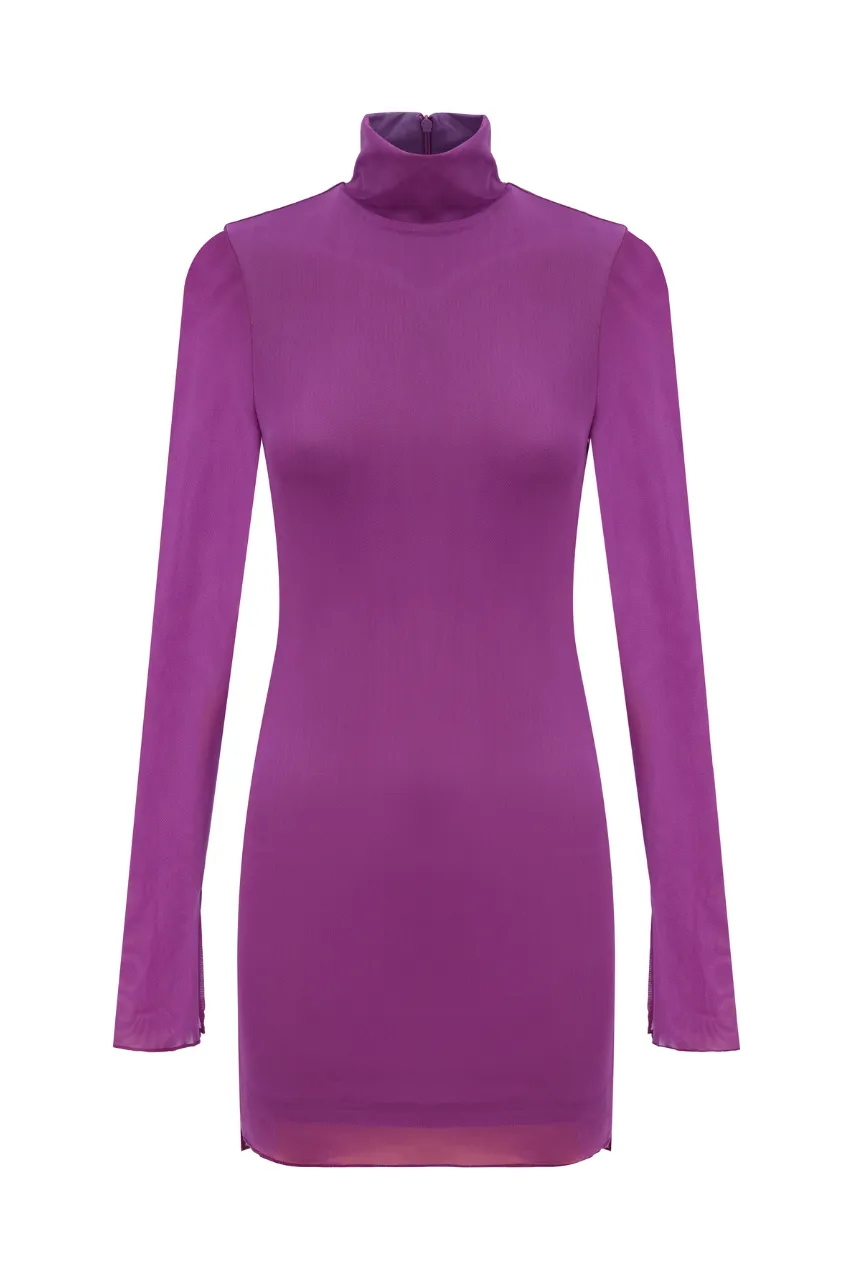 JORDI MINI DRESS - PLUM sold by Runaway The Label product image thumbnail 3