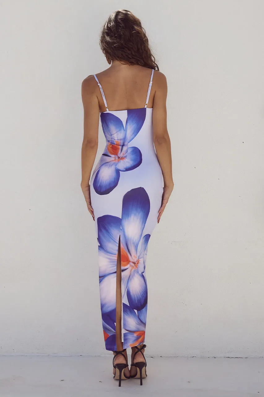 DEIA MIDI DRESS - VIOLET FLOWER sold by Runaway The Label product image thumbnail 2