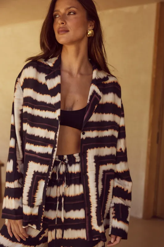 SOLA SHIRT - NORIA PRINT sold by Runaway The Label