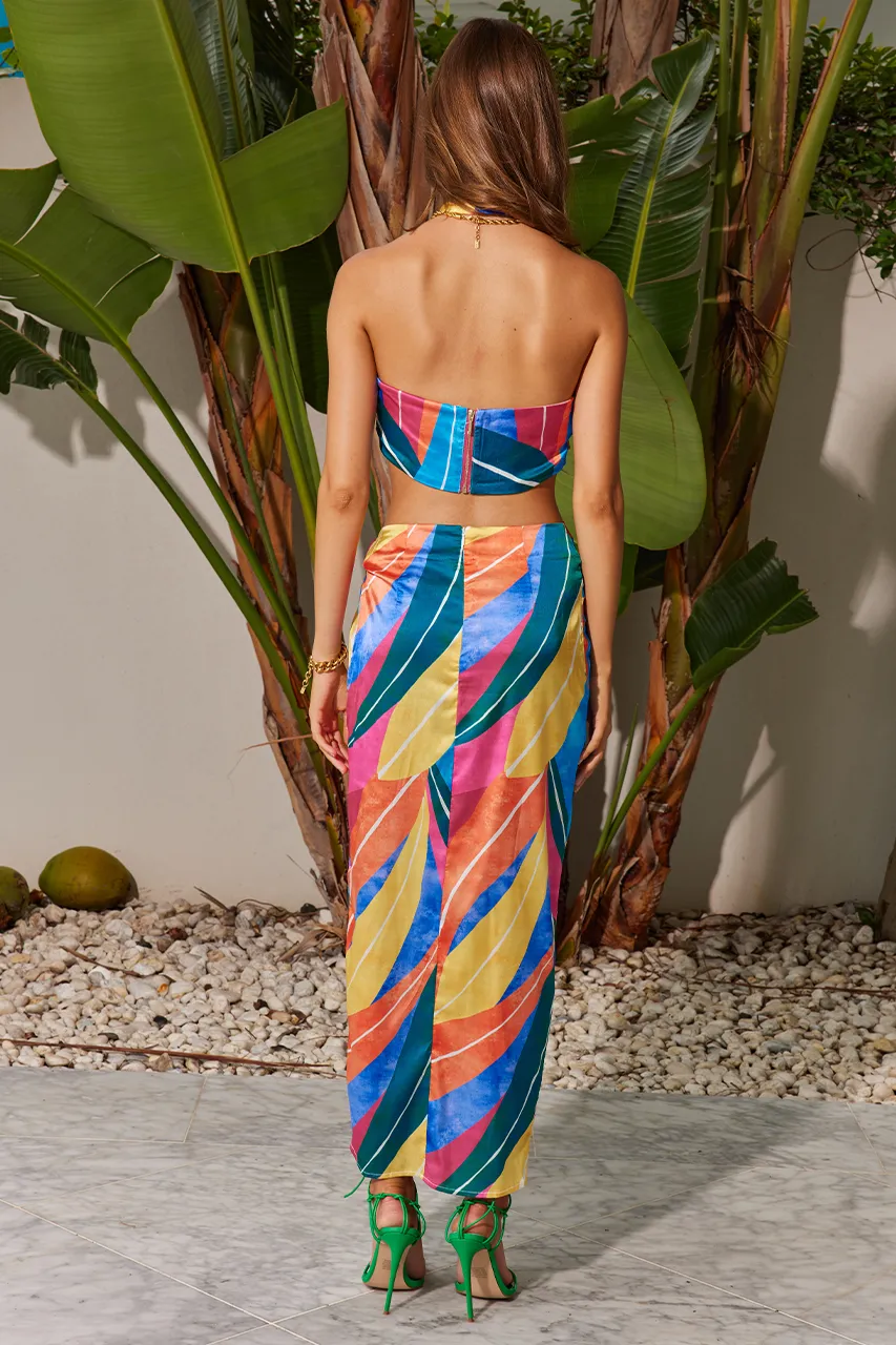 Solen Midi Skirt - Multi sold by Runaway The Label product image thumbnail 4
