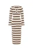 BLANCHE MIDI DRESS - CHOC MULTI sold by Runaway The Label