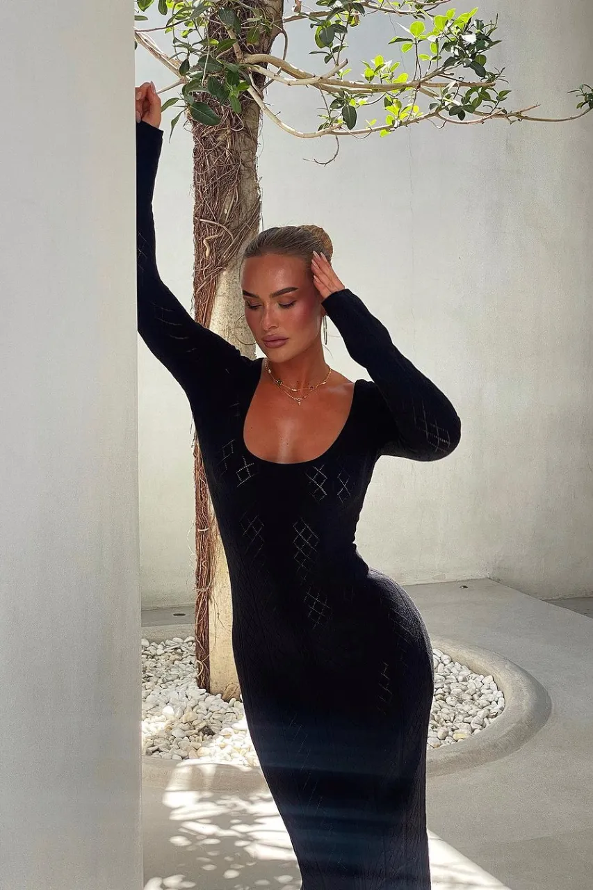 SINEAD MAXI DRESS - BLACK sold by Runaway The Label product image thumbnail 4