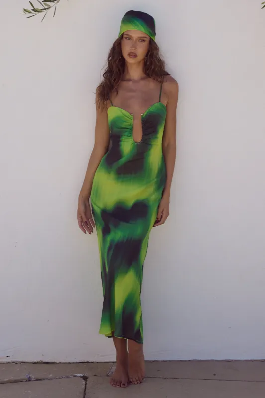 ASTORA MIDI DRESS - LOTUS PRINT sold by Runaway The Label