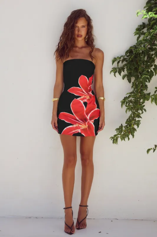 PRIMROSE MINI DRESS - BLACK LILY sold by Runaway The Label