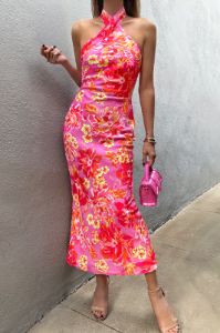 Leyana Dress - Pink Floral sold by Runaway The Label