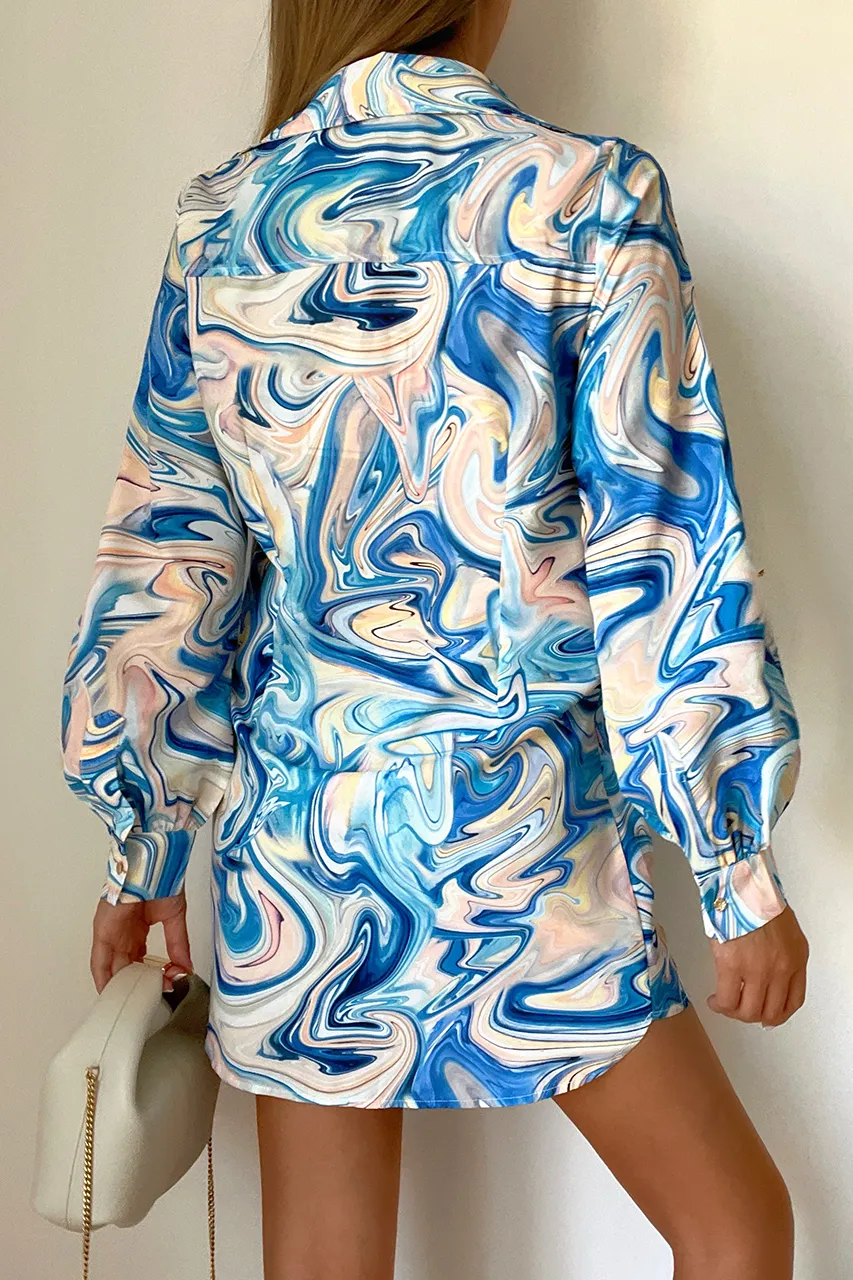 Etoile Shirt Dress - Blue sold by Runaway The Label product image thumbnail 2
