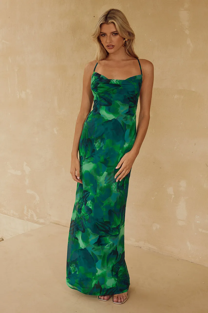 BENITO MAXI DRESS - CALISTA GREEN sold by Runaway The Label product image thumbnail 3