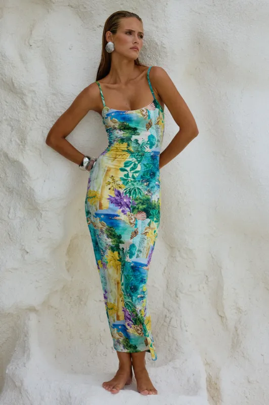 DEIA MIDI DRESS - ESME PRINT sold by Runaway The Label