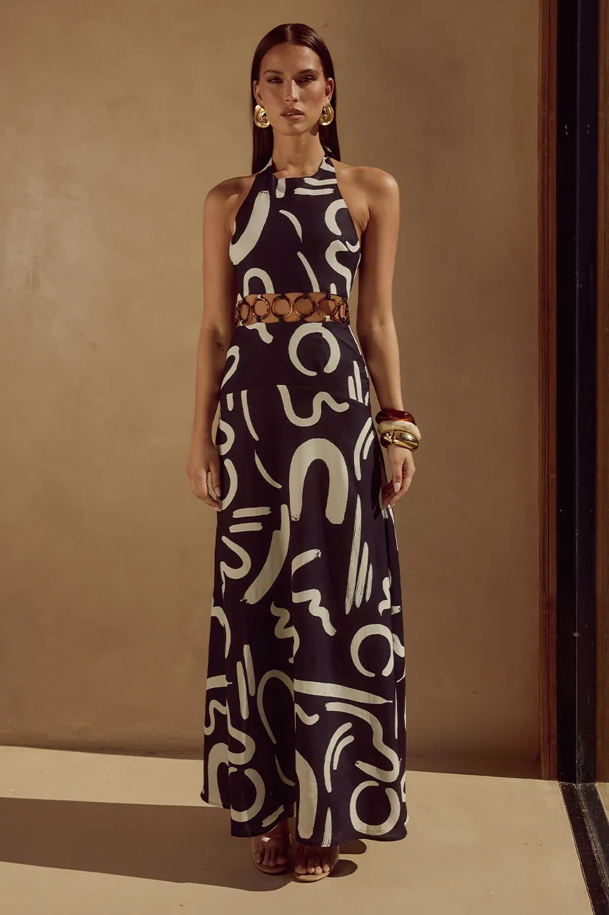 CARMEN MAXI DRESS - YORK BLACK sold by Runaway The Label