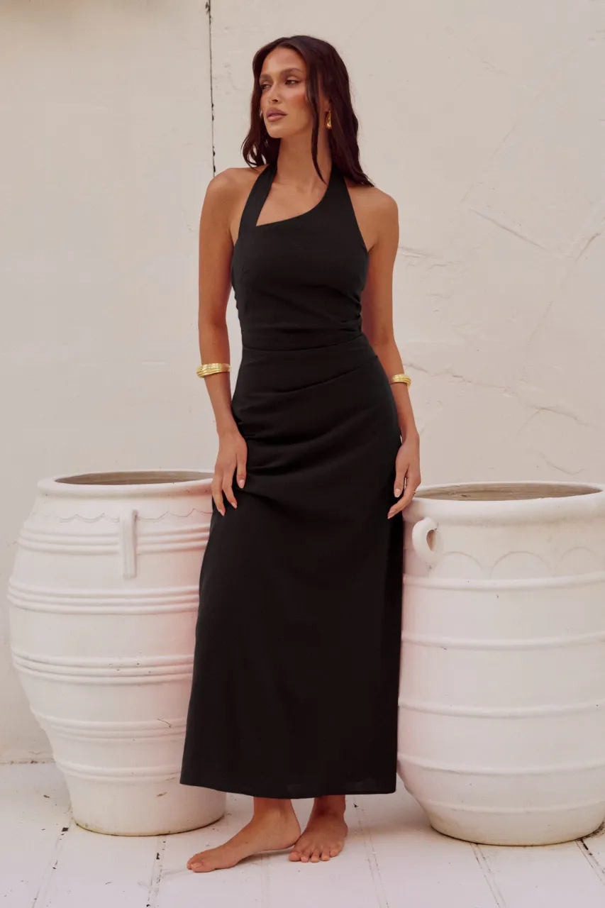 SAPHIRA LONG MIDI DRESS - BLACK sold by Runaway The Label product image thumbnail 4