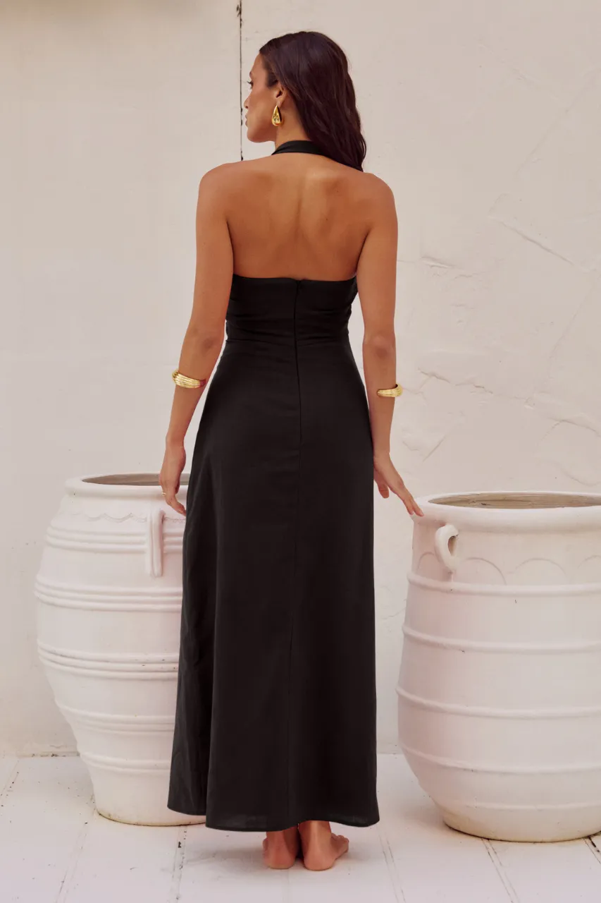 SAPHIRA LONG MIDI DRESS - BLACK sold by Runaway The Label product image thumbnail 2