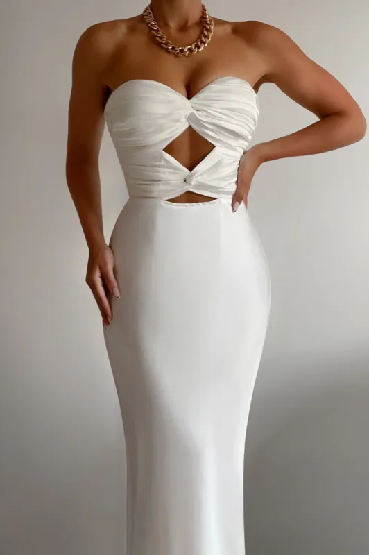 MICH SLIP DRESS - WHITE sold by Runaway The Label