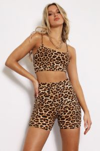 Leopard Crop Top - Leopard sold by Runaway The Label