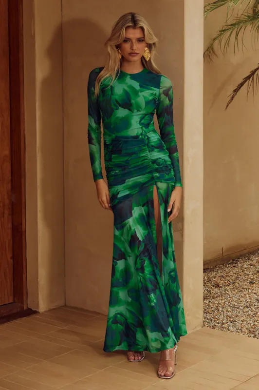 LUCINDA MAXI DRESS - GREEN sold by Runaway The Label