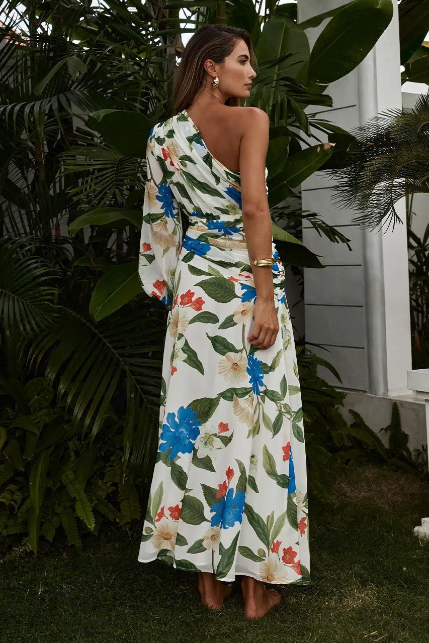 FLORIA MAXI DRESS - WHITE FLORAL sold by Runaway The Label product image thumbnail 2