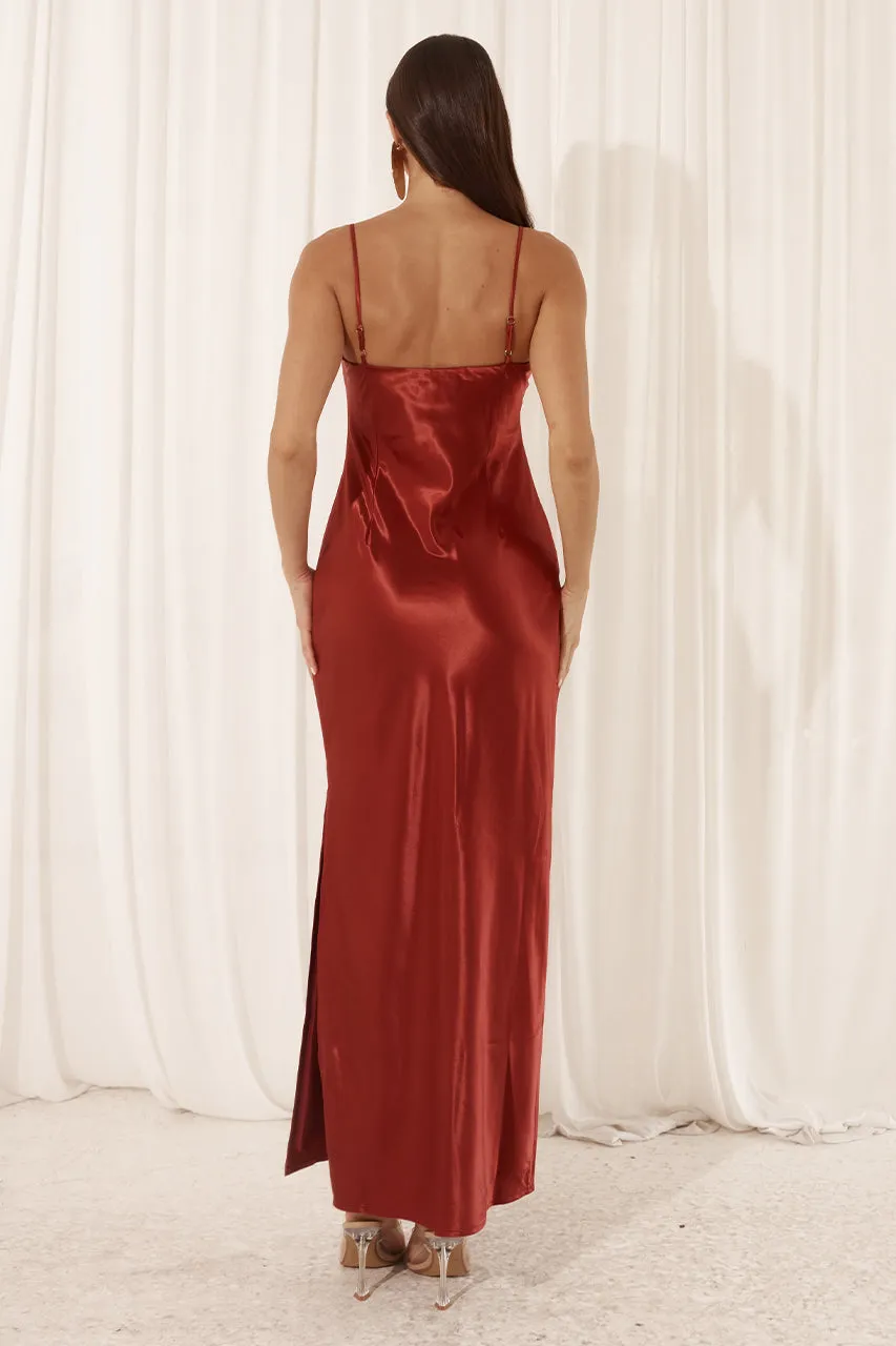 SIREN SLIP DRESS - RUBY sold by Runaway The Label product image thumbnail 3