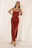 SIREN SLIP DRESS - RUBY sold by Runaway The Label